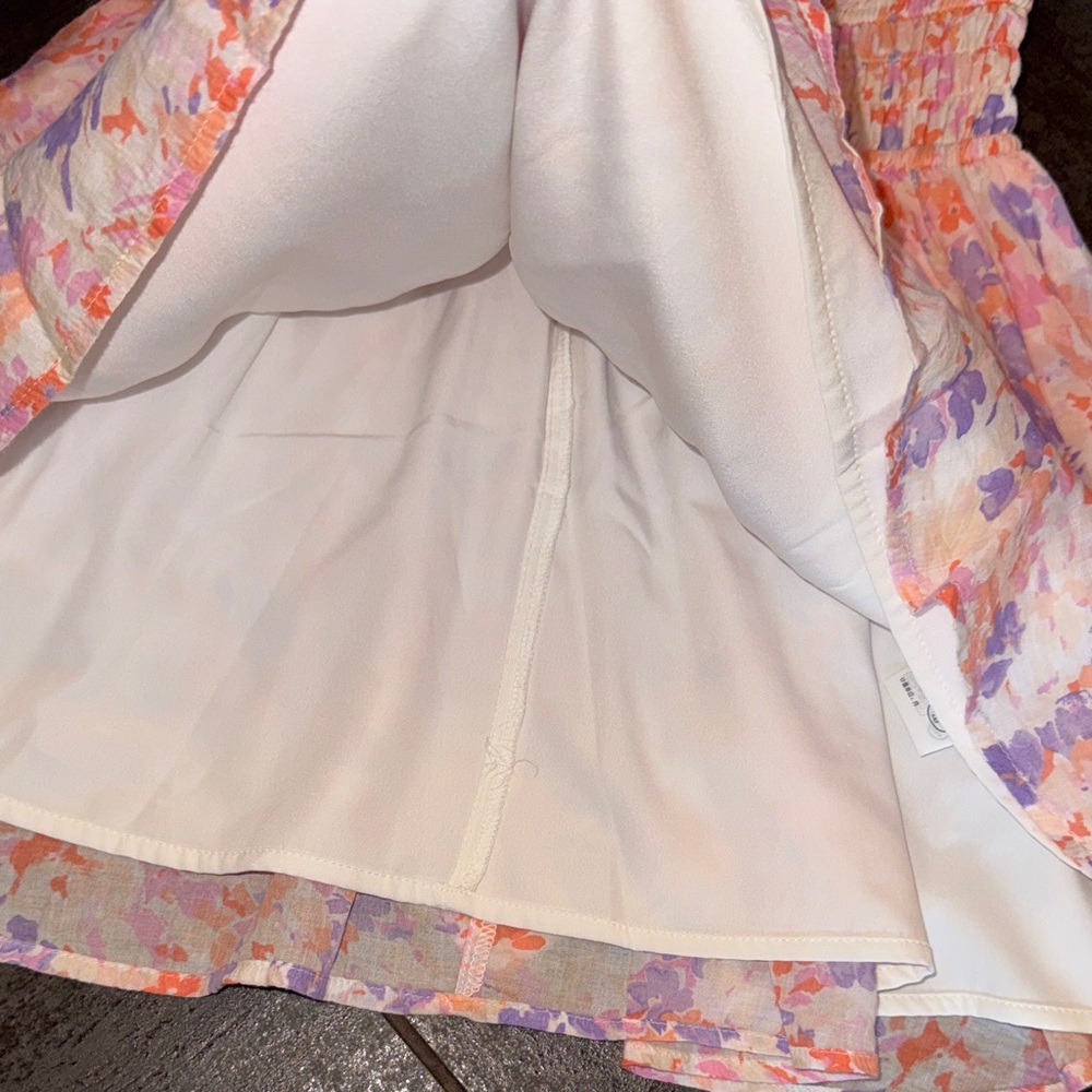 Abercrombie kids Girls Pink & Lavender Short Sleeve floral dress size 14 large - Picture 4 of 8